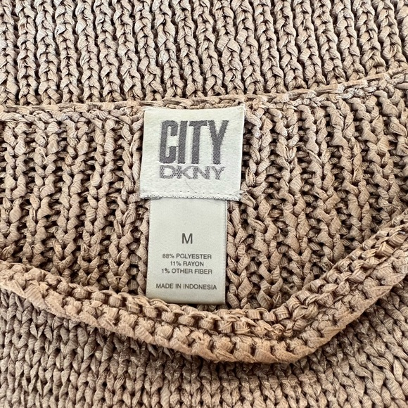 DKNY Metallic Gold Sleeveless Top, Medium - Picture 12 of 16